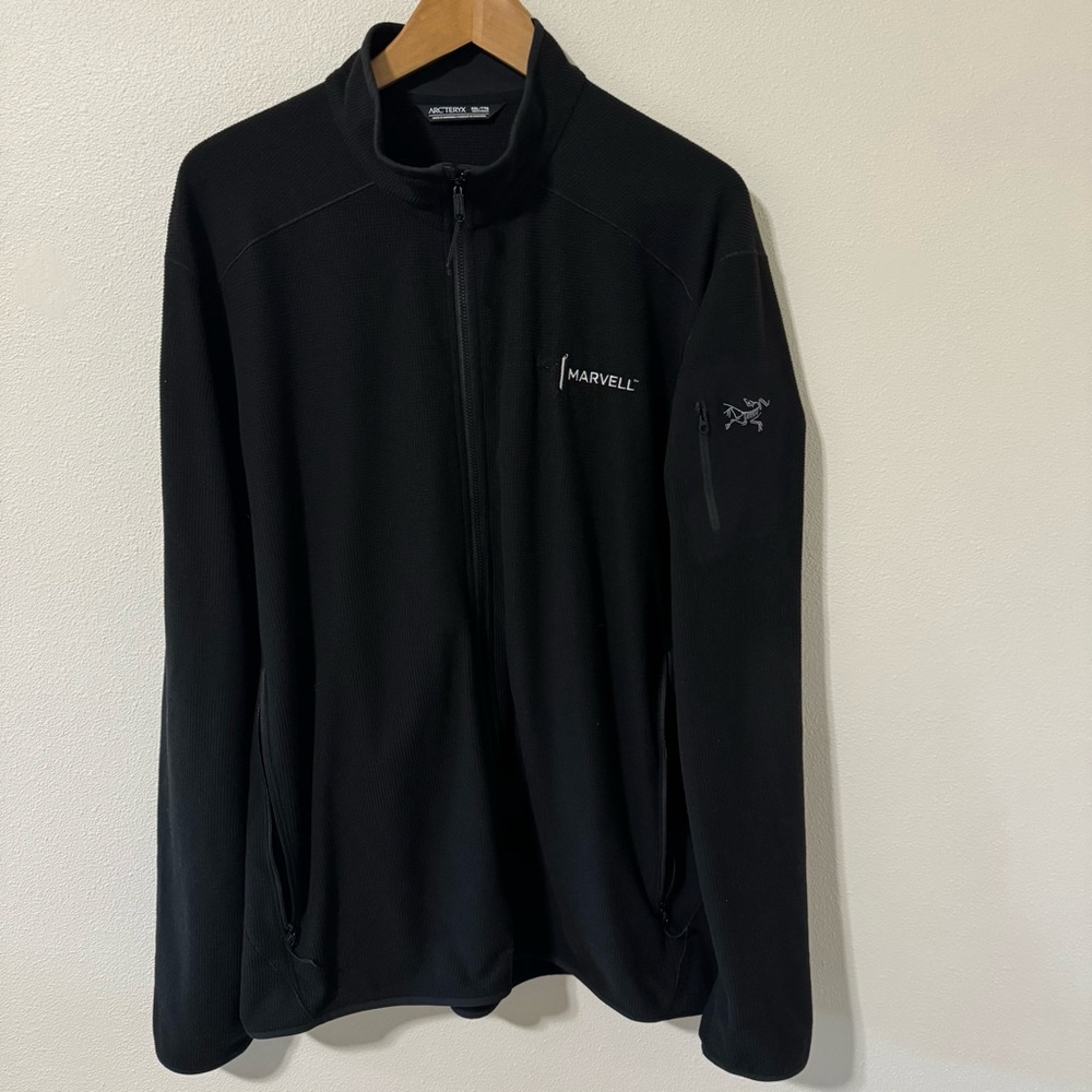 Arc'teryx Delta LT Jacket Black Polartec Fleece Full Zipper Gorpcore Outdoor-XXL